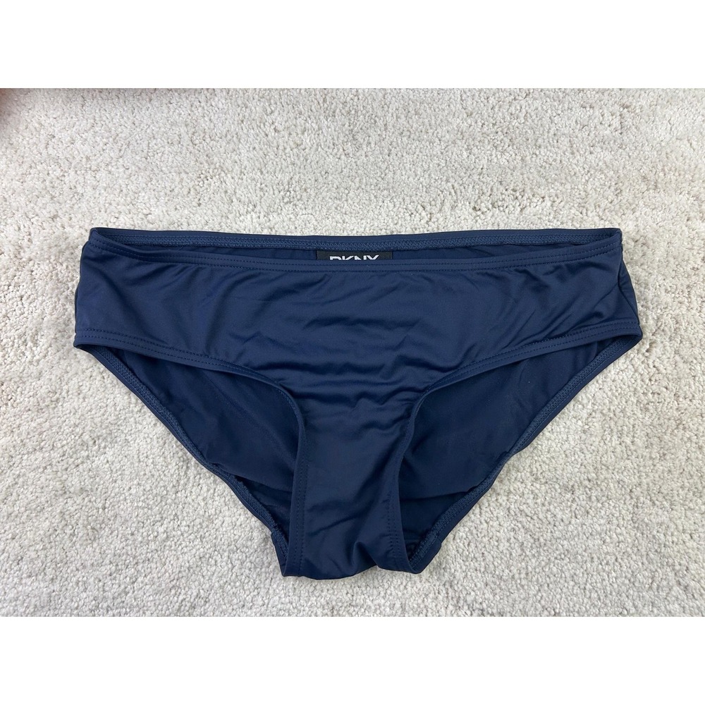DKNY Bikini Bottom Womens Small Swim Brief Bathing Suit Spandex Stretch Swimwear